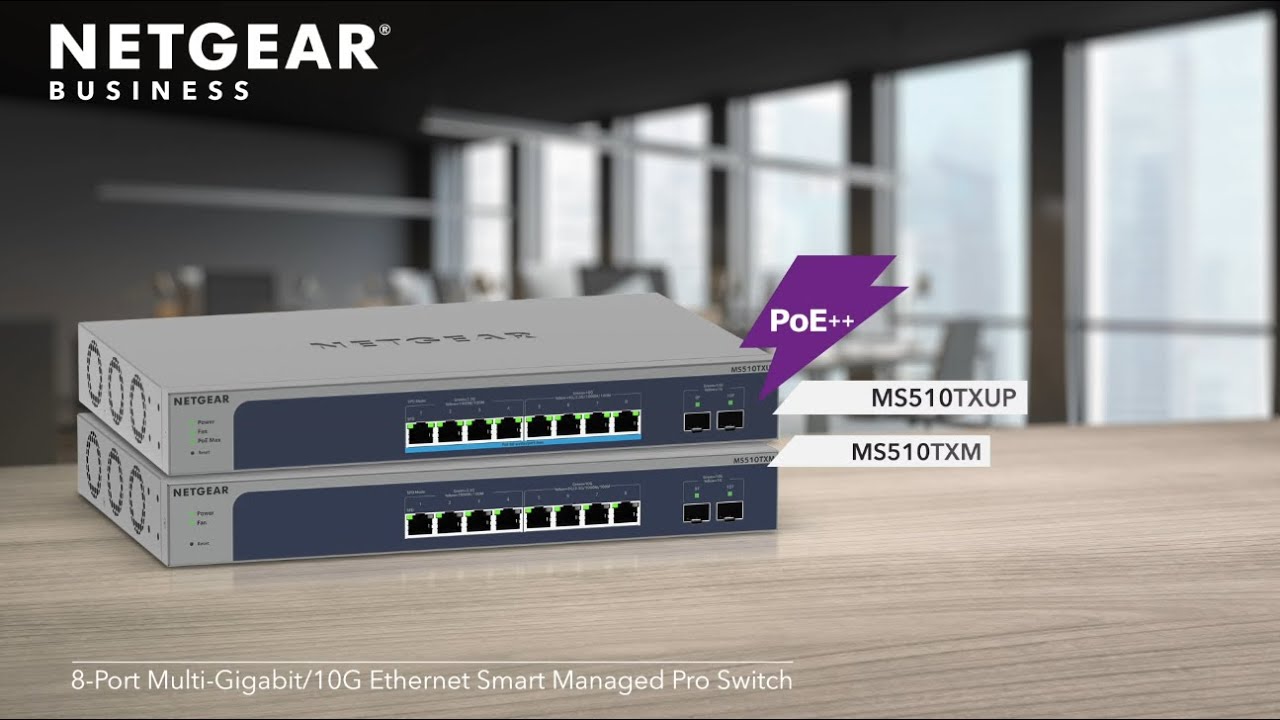 Netgear PoE++ Switch MS510TXUP-100EUS 8 Port