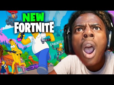 iShowSpeed Plays The NEW Fortnite x Simpsons Event