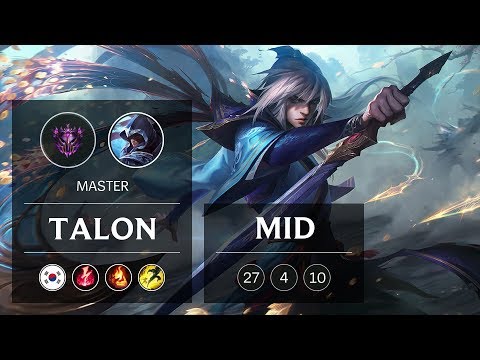 Talon Mid vs Sylas - KR Master Patch 9.2