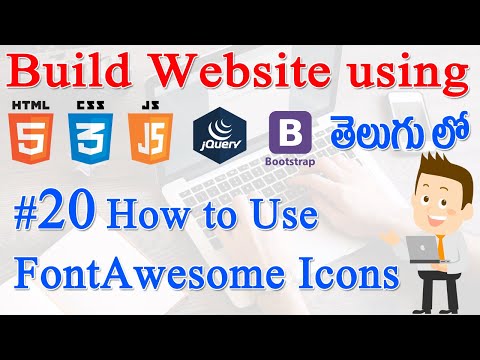 20 How to Build Website using Html CSS JS jQuery Bootstrap How to Use Font Awesome Icons