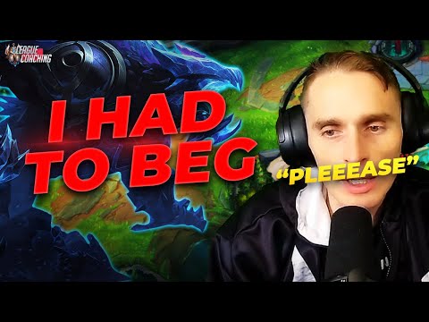 I had to BEG this student to do everything - LoL Coaching