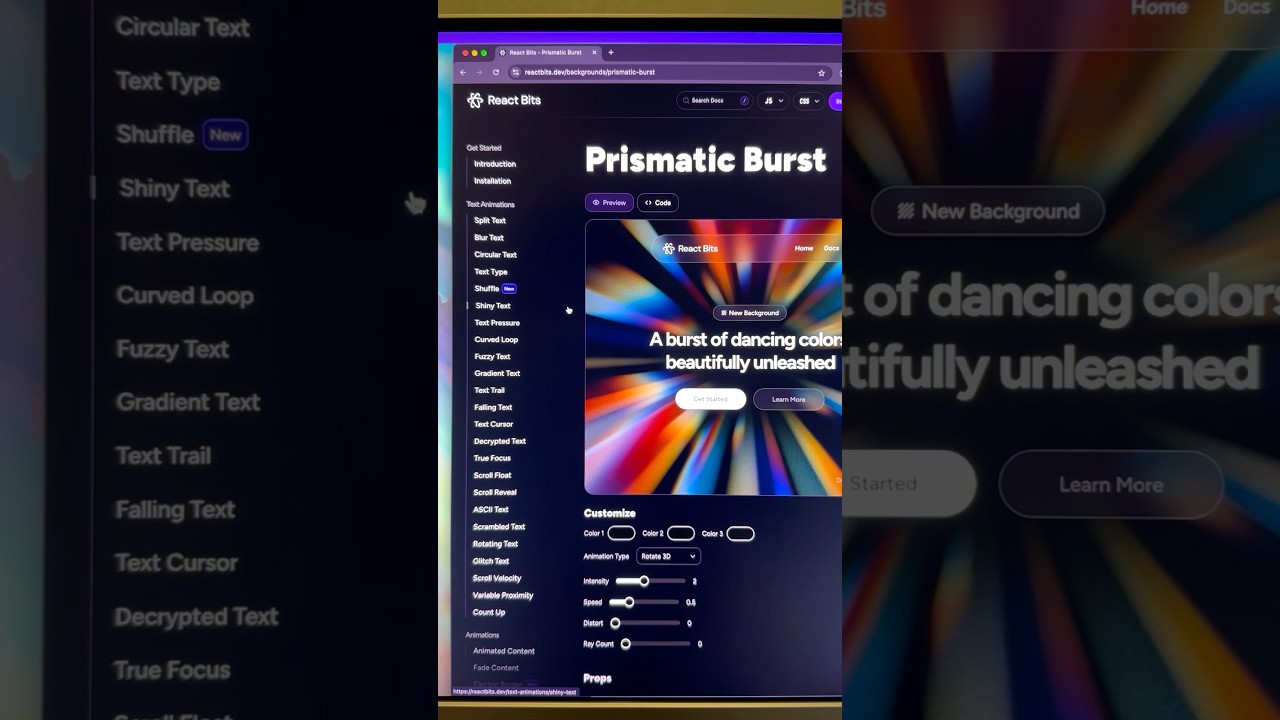 Find almost any customizable animated component #development #animation #components