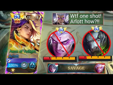 THIS NEW ARLOTT ONE SHOT BUILD WILL MAKE PHOVEUS AND GROCK USELESS IN RANKED GAME!🔥