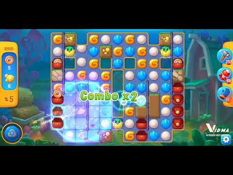 Fishdom. 8991 level no boosters and diamonds. 10 moves