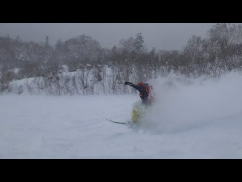 【20cmパウダー】札幌国際スキー場　ダウンヒルコース　非圧雪コース　12月27日 #Shorts