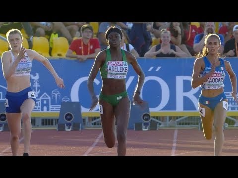 Girls 200m at U18 European Champ - Győr 2018