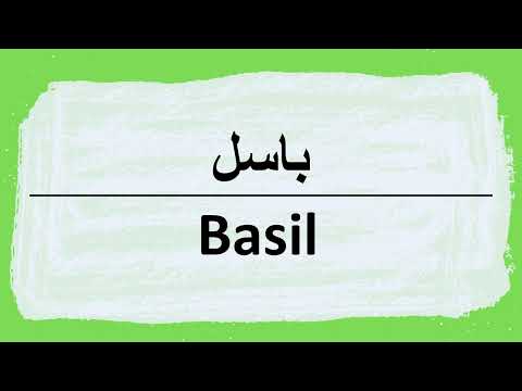 Cómo se dice Basil en árabe | باسل