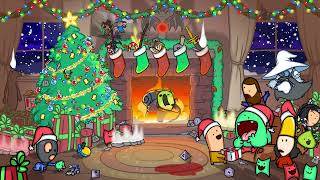 Yule Log Happy Holidays (cartoon)