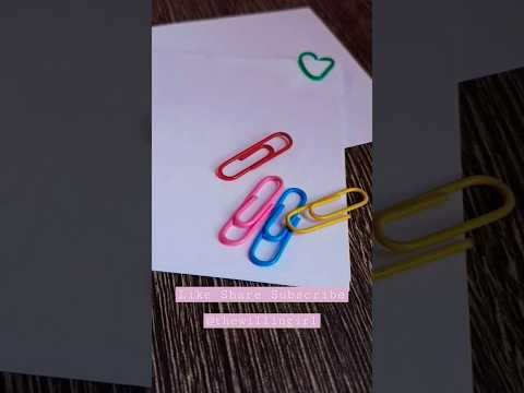 1 minute DIY | How to make Heart Paperclip #viral #youtubeshorts #diy #trending #youtube #viralvideo