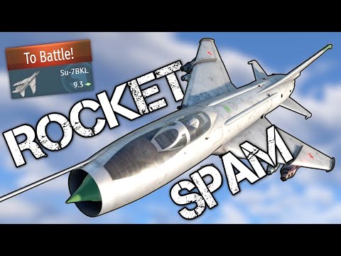 Rockets Spamming With This JET | SU-7BKL Experience | War Thunder