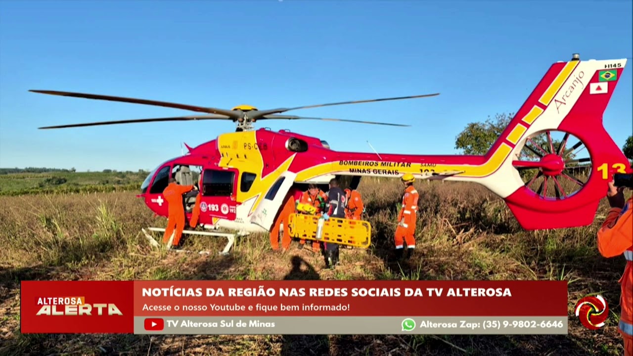 Motorista fica gravemente ferido após capotamento em Alfenas
