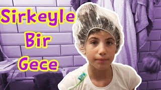 Maya Kafasında Sirkeyle Bir Gece Geçirdi | Bizim Aile Eğlenceli Çocuk Videoları