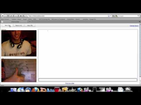 Playing tricks with people on Chat Roulette
