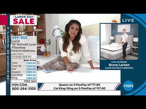 HSN | Home Labor Day Sale - LUCID Mattress 09.03.2021 - 05 PM