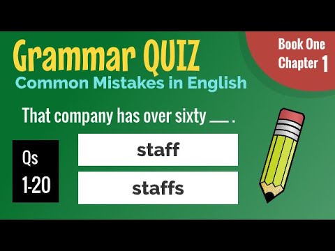 Test Your English! Common Mistakes - Mixed Quiz Practice - Book One (Chapter 1)