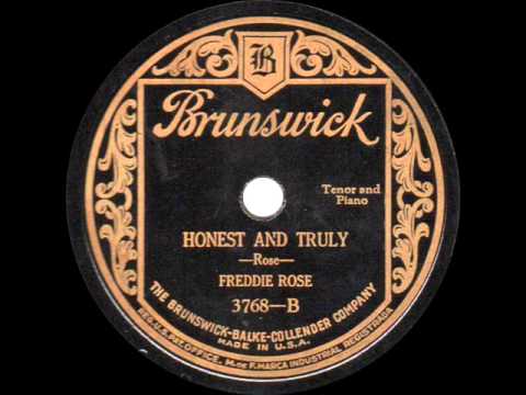Freddie Rose - Honest and Truly - 1927