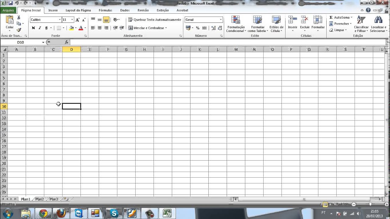 O que é linha, coluna e célula no Excel