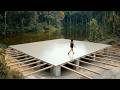 Talented Woman Builds Modern Lake House With Bridge From Scratch Freefootsteps877