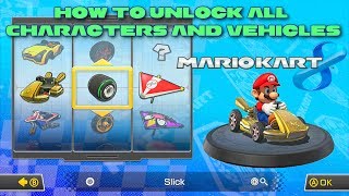 Mario Kart 8 - How to Unlock Everything (All Characters and Vehicle Parts) Wii U