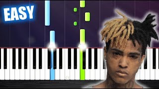 XXXTENTACION - SAD! - EASY Piano Tutorial by PlutaX