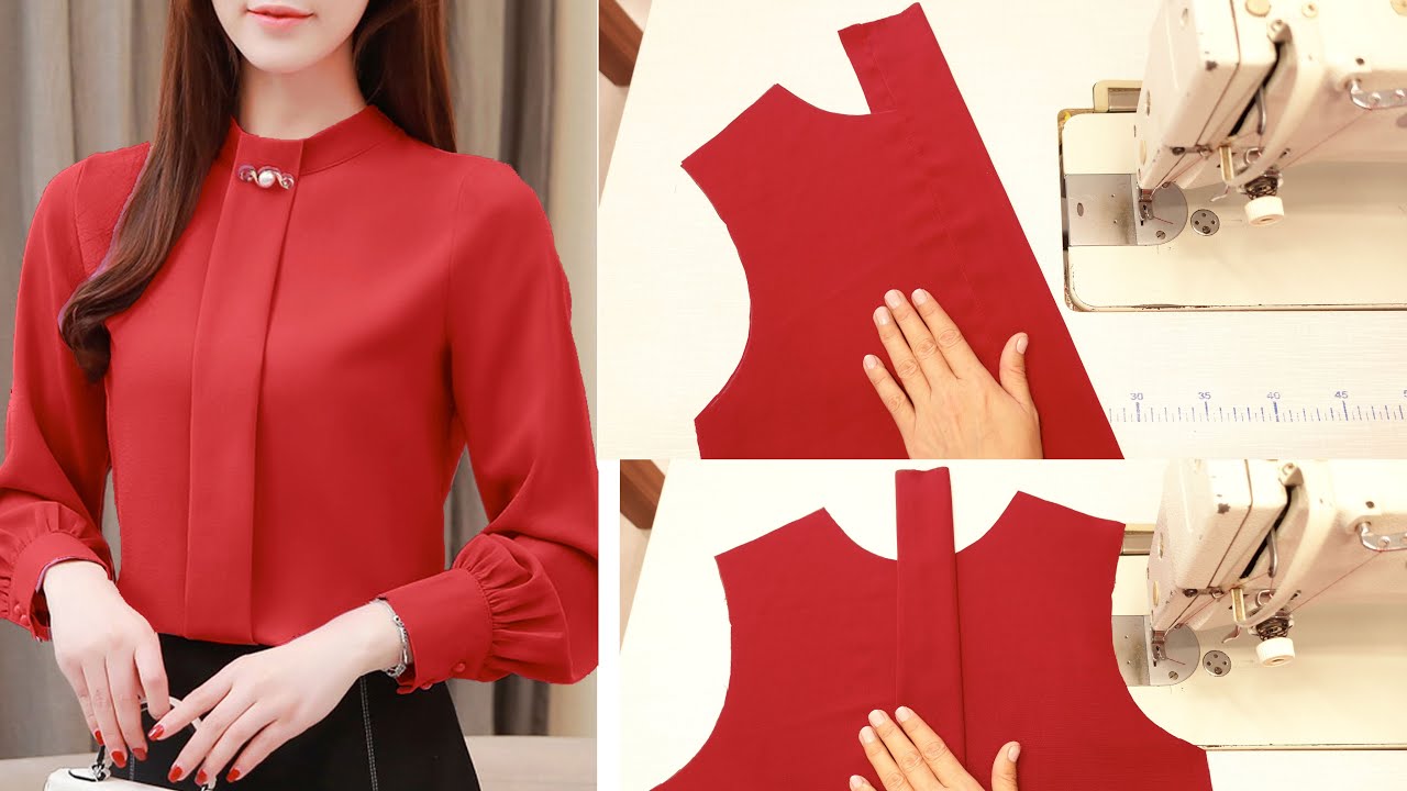 Секреты шитья воротника халтер / Уроки и техника шитья / Пошаговое ...