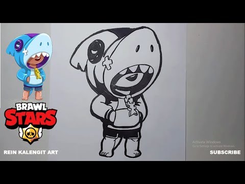 Menggambar SHARK LEON v2 | Brawl Stars