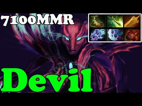 Dota 2 - Devil 7100 MMR Plays Spectre - Ranked Match Gameplay
