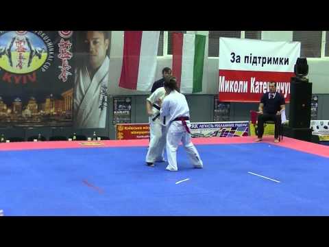 Лагно Светлана  Открытый Чемпионат Украины г.Киев 14-15 декабря 2013г первый бой