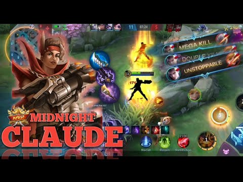 UNSTOPPABLE CLAUDE GAMEPLAY | NERF USER 😬😬 | MIDNIGHT AC