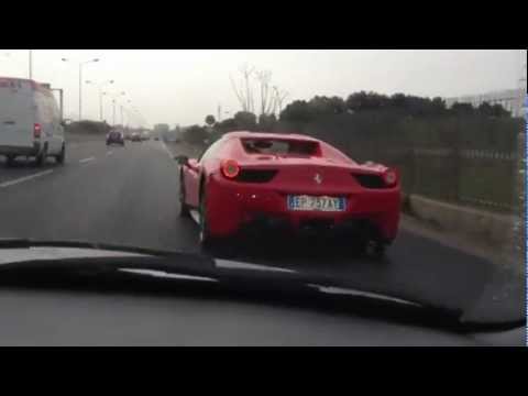 Amazing Ferrari Crash