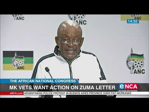 MK Veterans want action on Zuma letter