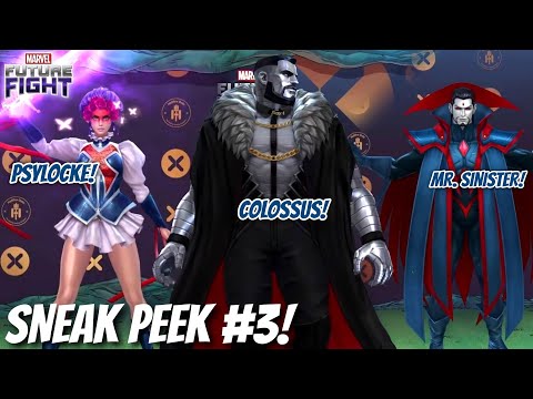 [MFF] Sneak Peek #3! Mid Month Mutant Update? Colossus, Psylocke, Mr. Sinister Uniforms + Upgrade?