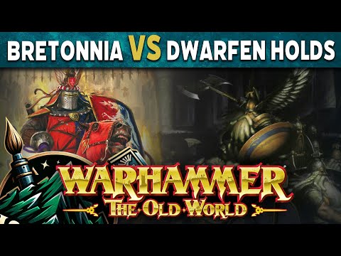 Bretonnia vs Dwarfs Warhammer The Old World Live Battle Report