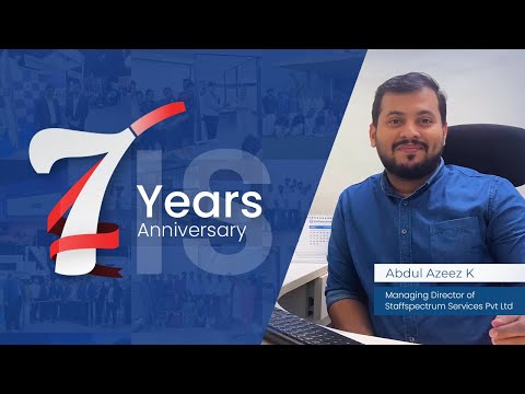 Anniversary Wishes | Abdul Azeez K, managing director of Staffspectrum
