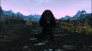 Bear Playing Lute in Skyrim.