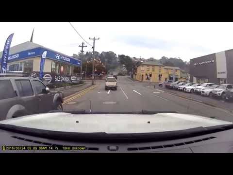 FAIL wrong way on one way street Dash Cam IROAD A9