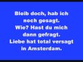 Axel Fischer - Amsterdam Lyrics