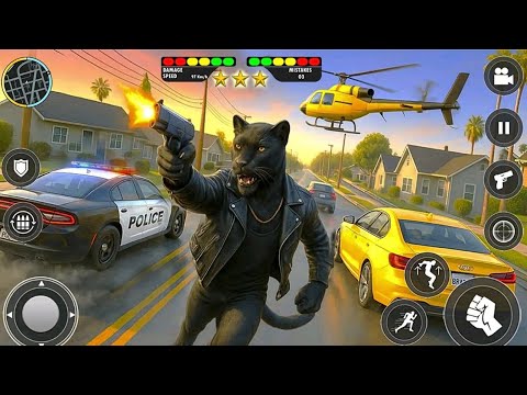 Wild Panther Hero City Fight - Gameplay Walkthrough Part 1 Android 