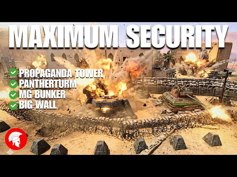I built a Maximum Security Site! - 4vs4 - Wehrmacht - Company of Heroes 3