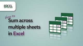 Sum the same cell across multiple sheets in Excel | Excel time saving tip