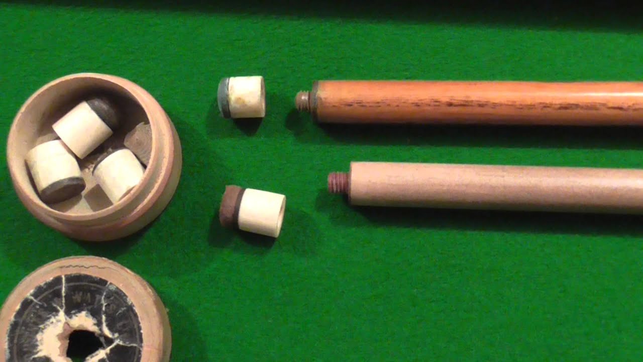 Cue expert Andy Hunter discusses early screw-in cue tips