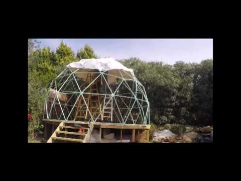 my music studio in a geodesic dome