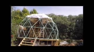 my music studio in a geodesic dome