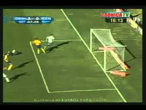 Gol de Gigena (2do) en el partido - Sp. Desamparados 2 - Rosario Central 0