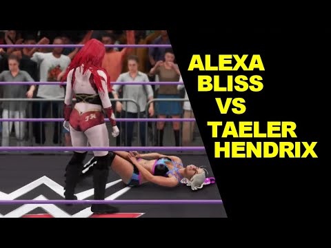 WWE GLOW Alexa Bliss vs Taeler Hendrix - Extreme Rules
