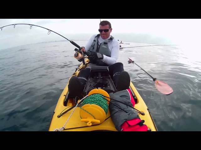 Pesca en kayak. Palometón 12 kgs