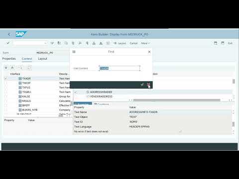 Video 5: ABAP for ALL - Adobe Form - Understanding the existing design