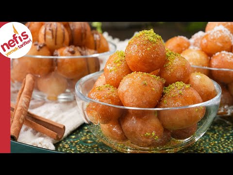 EN KOLAY LOKMA TARİFİ ✅ Yağ Çekmeyen & Çıtır Çıtır Lokma Tatlısı 😋