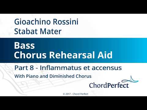 Rossini's Stabat Mater Part 8 - Inflammatus et accensus - Bass Chorus Rehearsal Aid