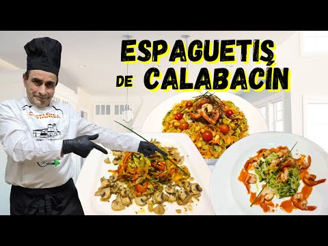 🍽ESPAGUETIS de CALABACÍN -3 formas diferentes de prepararlo- *Receta fácil* | @el_chili_de_castaneda